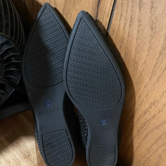 Rothy's The Pointe Honeycomb-Black - Picture 14 of 14
